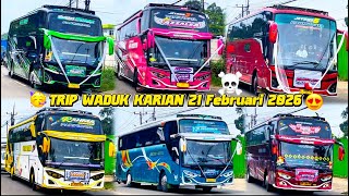 Download lagu FULL BUS TELOLET BASURI 🥳Hunting bus Trip Waduk karian 21 Februari 2026 Rame bus artis pecah! mp3