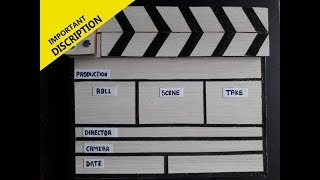 DIY Clapper board cheap and easy in 1 hour