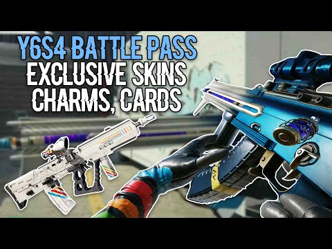 Y6S4 Battle Pass - All WEAPON SKINS, CHARMS, EXCLUSIVE 3D SKINS, Cards - Showcase IN-GAME - Rainbow6