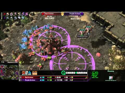 [Beastyqt + QXC] Vs. [True + Elroye] G2 -ZvT- GnomeJon Archon Mode Cup