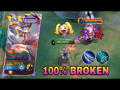 FINALLY!! TRY THIS NEW CLINT 1 HIT BROKEN BUILD 2025!! ( insane damage💀 ) - MLBB