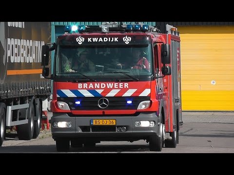 PRIO 1 TS Kwadijk 11-9032 en OVD 11-0291 naar een Middelbrand aan de Ampèrestraat in Purmerend