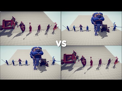 MEDIEVAL TEAM vs DYNASTY TEAM - Totally Accurate Battle Simulator | TABS