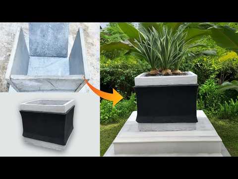 DIY Giant Concrete Planter | Make Your Garden Stand Out!