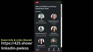 LinkedIn Live Event - Why You Should and Can Go Passwordless Today! - Recorded 1/25/2023