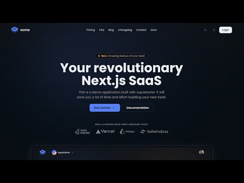 supastarter video preview