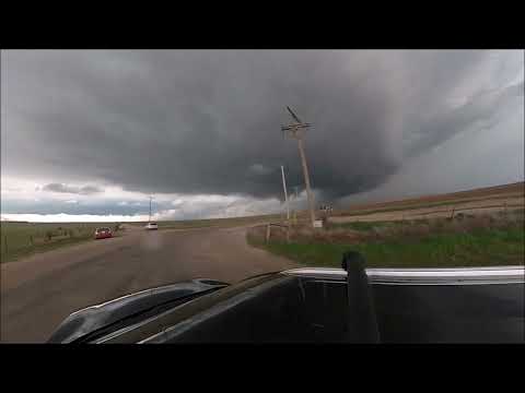 Full 360 Footage Tornado Warned Supercell North of Amarillo TX.   Mothership Supercell, Wall Clouds