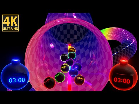 3 Minute Timer Bomb 💣 Pipe Marble Run Race