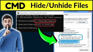 Hide and Unhide files and Folder with cmd Prompt