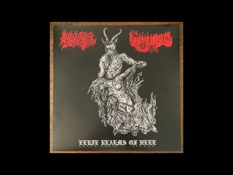 MOONFALL / REGERE SINISTER - Eerie Realms Of Hell (Full Split LP)