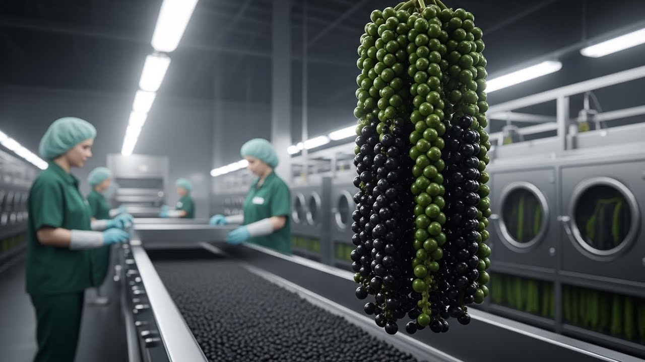 Inside a Modern Pepper Factory: From Green Vine to Premium Black Peppercorns (Full Process)