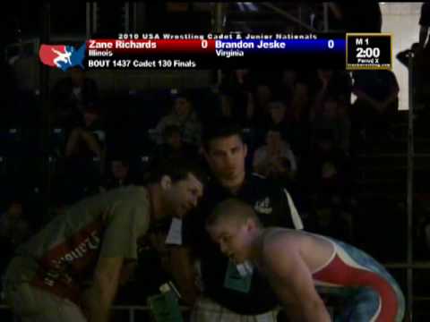 Cadet Greco-Roman Finals 130 pounds - Zane Richards vs. Brandon Jeske