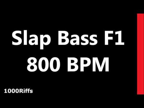 Slap Bass Metronome F1  : 800 BPM : Beats Per Minute