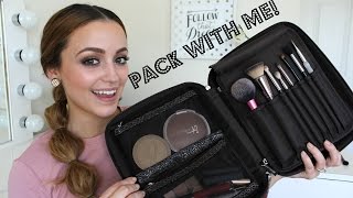 Whats In My Travel Makeup Bag? -PACK WITH ME! & My Tips!