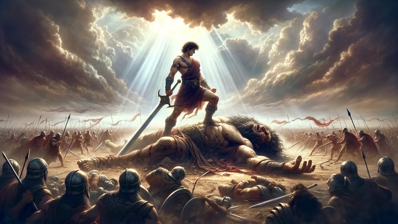 La Historia Épica de David y Goliat: La Fe que Derribó al Gigante | Fe y luz sagrada