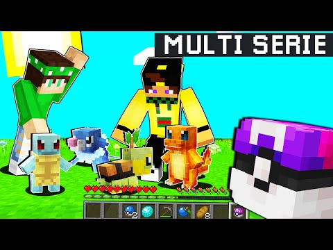 I'M CAPTURING ALL THE STARTERS WITH MY FRIENDS!! - Minecraft MULTIPIXELMON