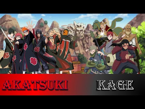 POWER LEVEL NARUTO #5 - Akatsuki VS Kage