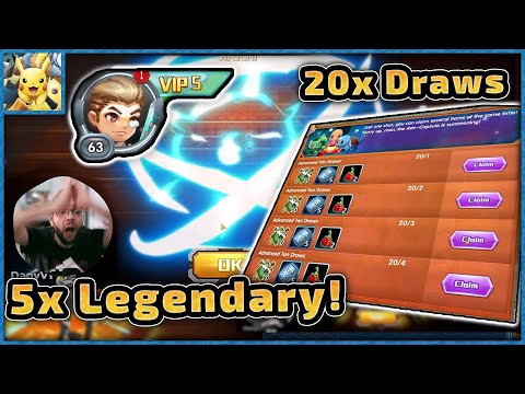 Getting 5 Legendary Pokémon from Capsules!  - Pokeland Legends