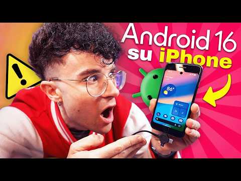 HO INSTALLATO ANDROID 16 NATIVO SU UN IPHONE! 🤯 FOLLIA COMPLETA!