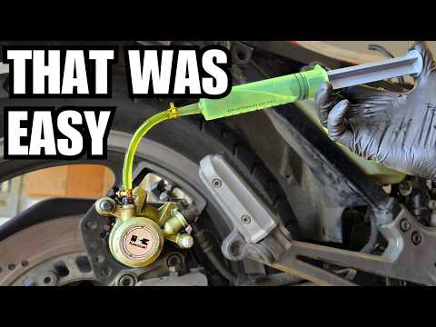 The FASTEST Way to Bleed Motorcycle Brakes – Reverse Bleeding Trick!
