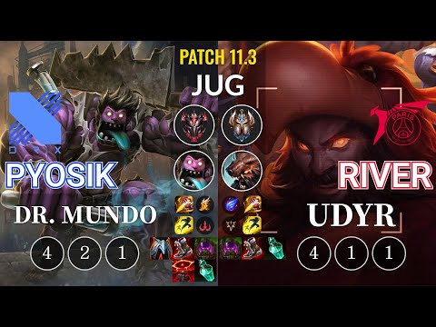 DRX Pyosik Dr. Mundo vs TLN River Udyr Jungle - KR Patch 11.3