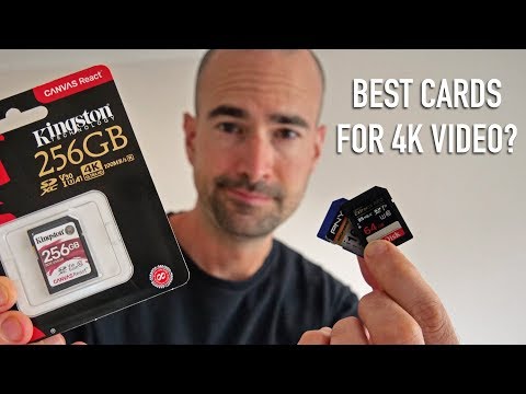 Best memory cards for shooting 4k video