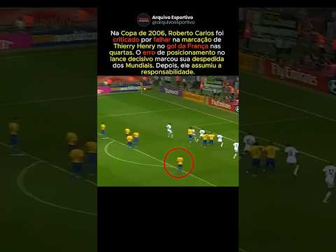 ROBERTO CARLOS e o LANCE que marcou a eliminação do BRASIL em 2006 ?