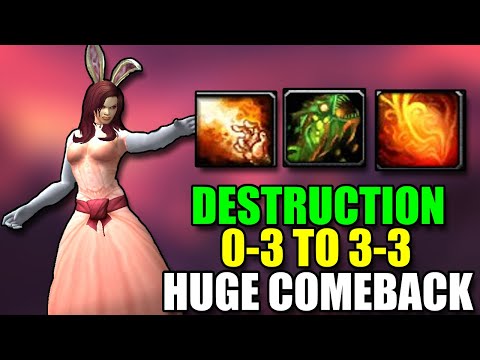 DESTRUCTION WARLOCK INSANE COMEBACK FROM 0-3 TO 3-3 3060 RATING