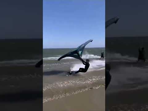 Wing Kitesurfing at 45kn! 🤯😱 So awesome!