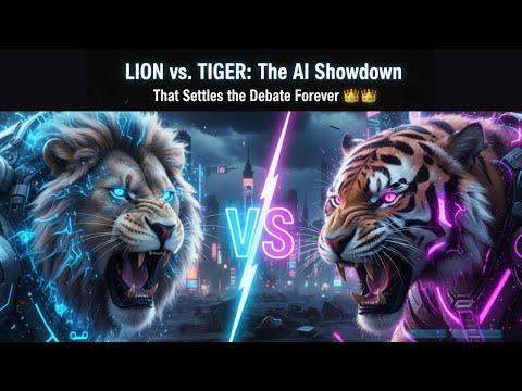 Lion vs Tiger: The AI Showdown That Settles the Debate Forever 👑