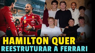 HAMILTON QUER REESTRUTURAR A FERRARI / JANTAR DOS PILOTOS / GP DE ABU DHABI F1