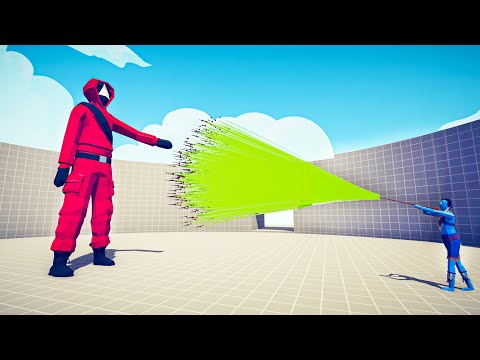 SQUID GAME GIANT vs EVERY GOD - Totally Accurate Battle Simulator TABS