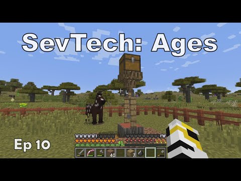 Minecraft Sevtech:Ages Survival Series Ep 10 & Fixing corrupted Advancements
