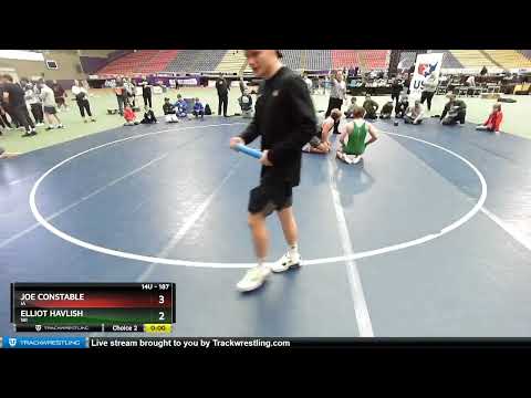 187 Lbs 2nd Place Match - Joe Constable, IA Vs Elliot Havlish, WI 2a00
