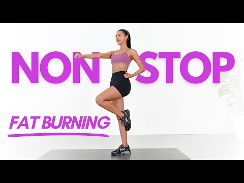 FULL BODY FAT BURNING WORKOUT 🔥 30 MIN Non-stop Cardio Workout - No Jumping, No Squat, No Lunge