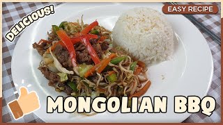 [EASY RECIPES 4k]HOW TO MAKE YUMMY AND EASY HOME MADE  MONGOLIAN BBQ.