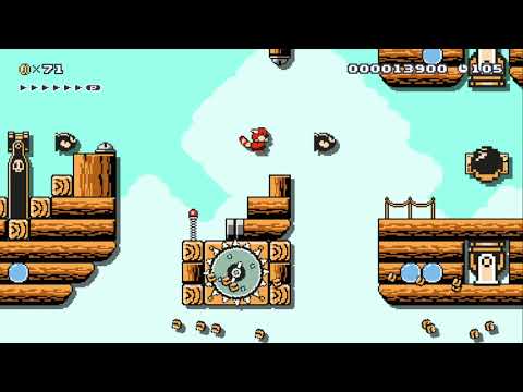 SUPER AIR AIRSHIP SHIP AIRSHIP by ★NicoSug★ - SUPER MARIO MAKER - NO COMMENTARY 1az