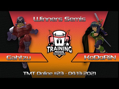 Training Mode Tournaments #23 KoDoRiN (Marth) vs. Gahtzu (Falcon) - Winners Semis SSBM