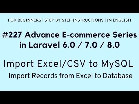 172 Make E com Website in Laravel 6 | Export Products Excel with Headings | Maatwebsite 3 1