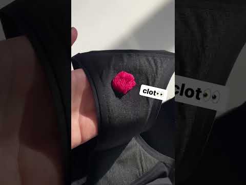 what happens to blood clots in period underwear? 🩸 #shorts