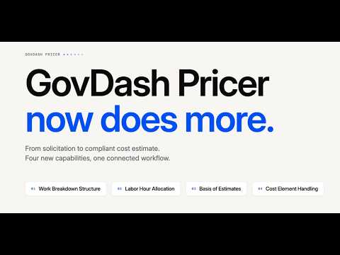 GovDash Pricer 2.0