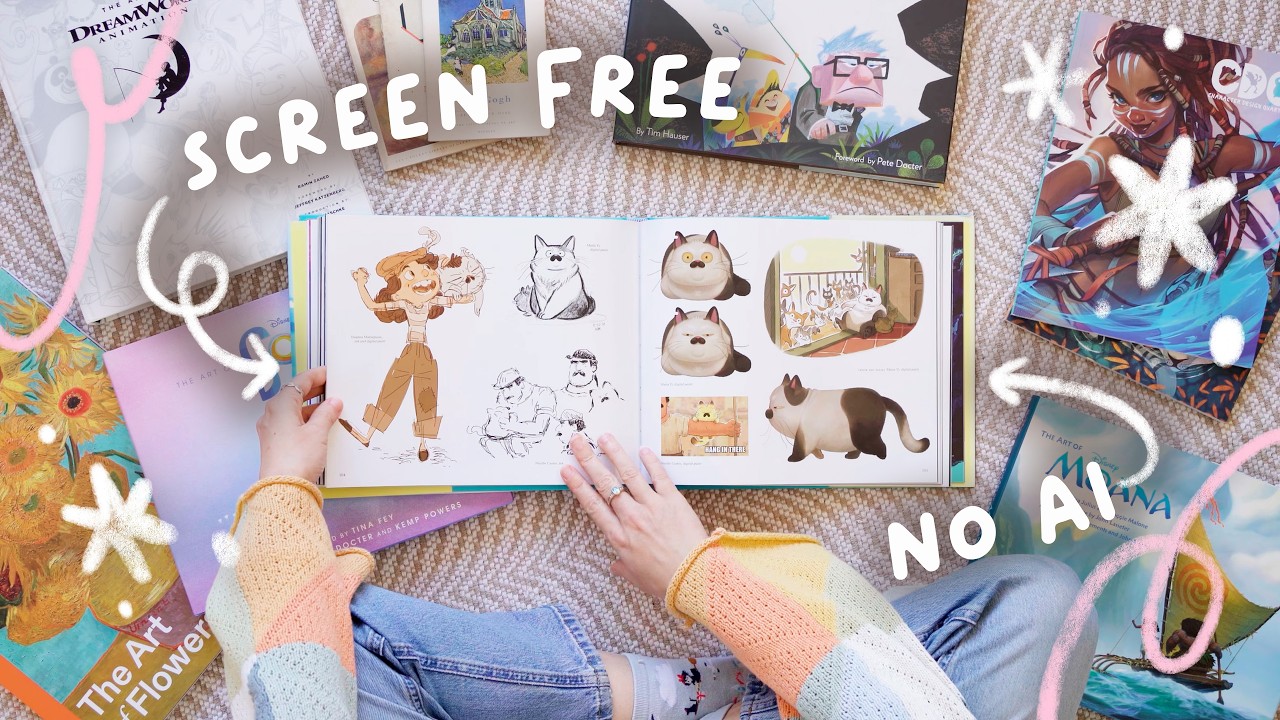 I built an analogue art inspiration library (to escape AI & overstimulation)