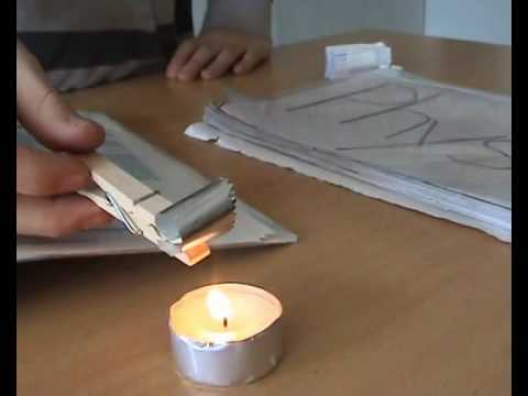 Wärmeausdehnung fester Stoffe: Kaugummipapier