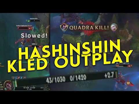 Hashinshin 1v3 Kled Outplay | denying a penta