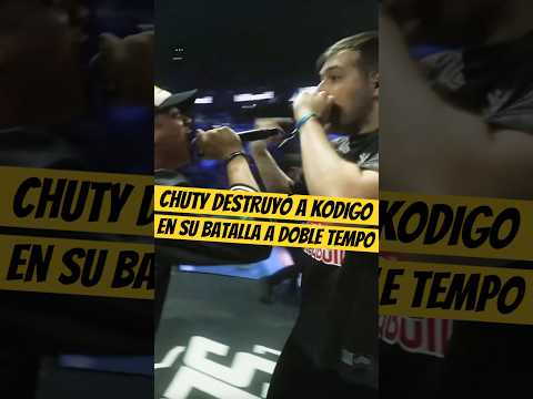 CHUTY DESTROZÓ a KODIGO en DOBLE TEMPO💀🔥 #Chuty #Kodigo #fms #freestyle #dobletempo
