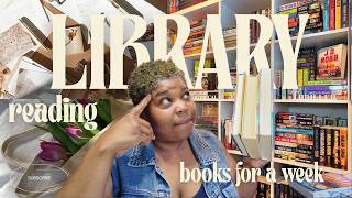 Reading LIBRARY books for a week|Library Challenge Reading Vlog|How many books can I read in a week.