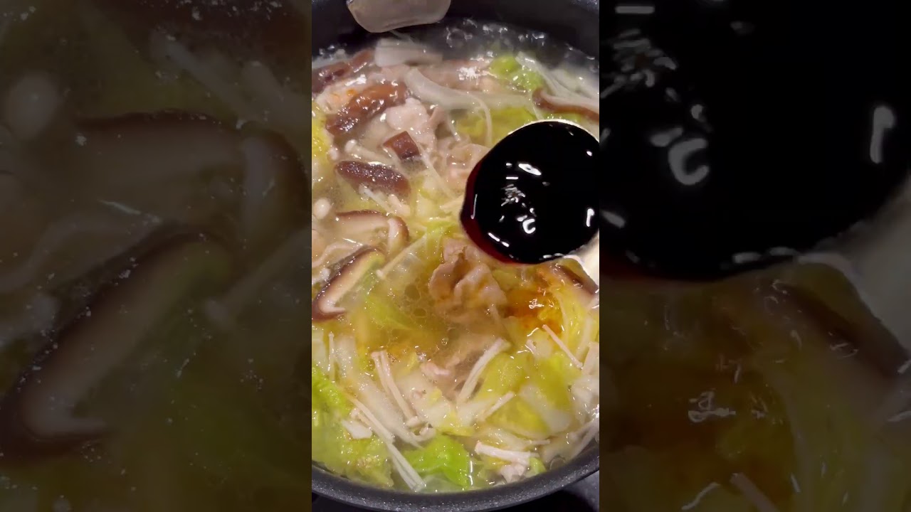 本格中華風のお雑煮🤤✨お肉とお野菜とお餅の相性抜群👍✨作り方#Shorts