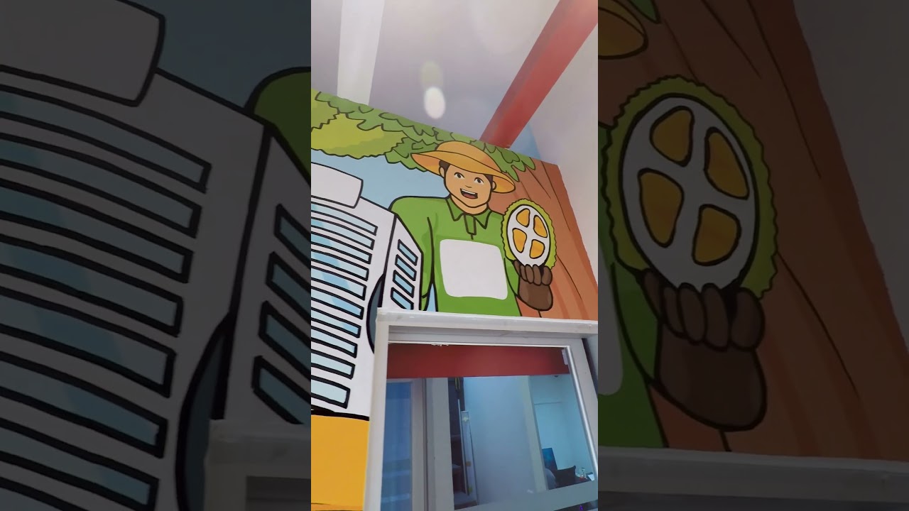 dikasih part 2 mural kantor neogrup #mural #muralindonesia #art #jasamural #videoshort #artvideo