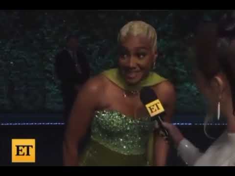 tiffany haddish checked reporter is rude Oscars #shorts #tiffanyhaddish