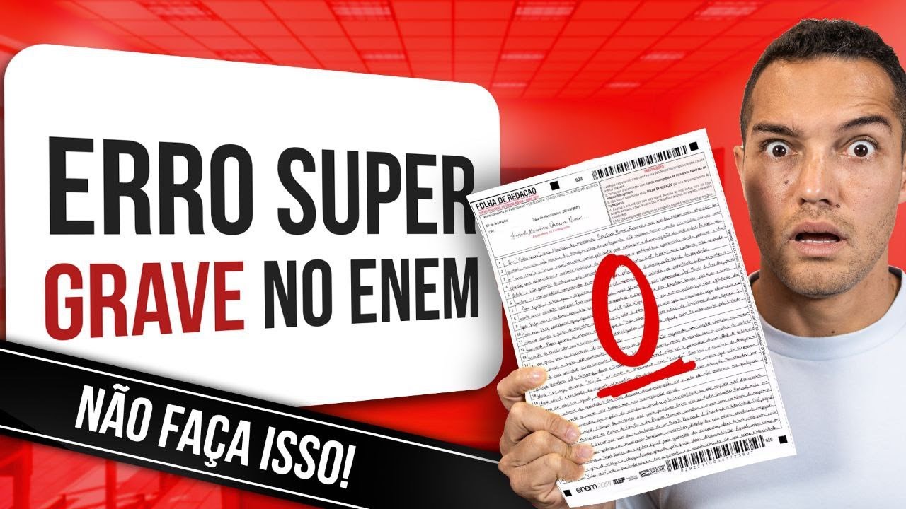 Eu fiz a PIOR REDAÇÃO DA MINHA VIDA (e depois eu tirei 1000)